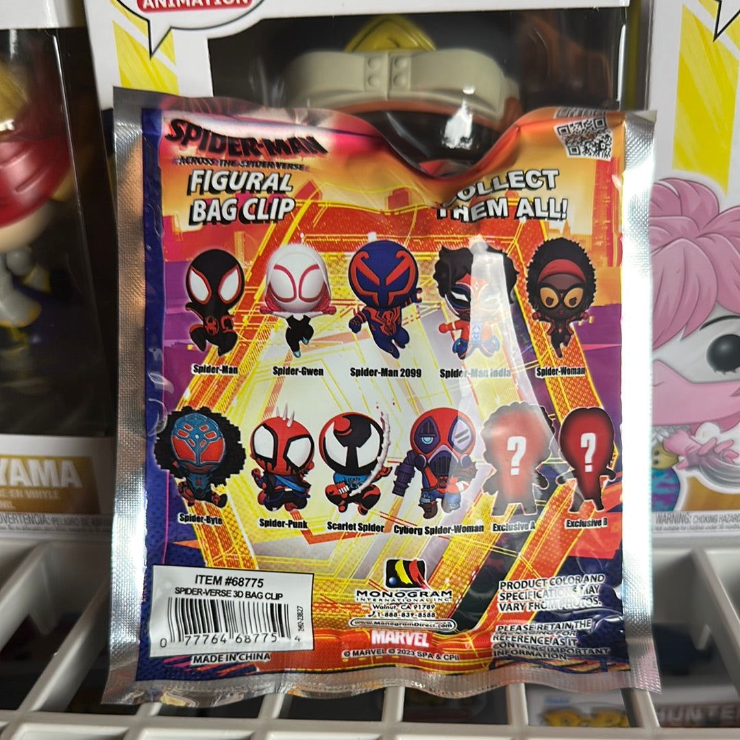 Spider-Man: Across the Spider-Verse 3D Foam Bag Clip Random 6-Pack