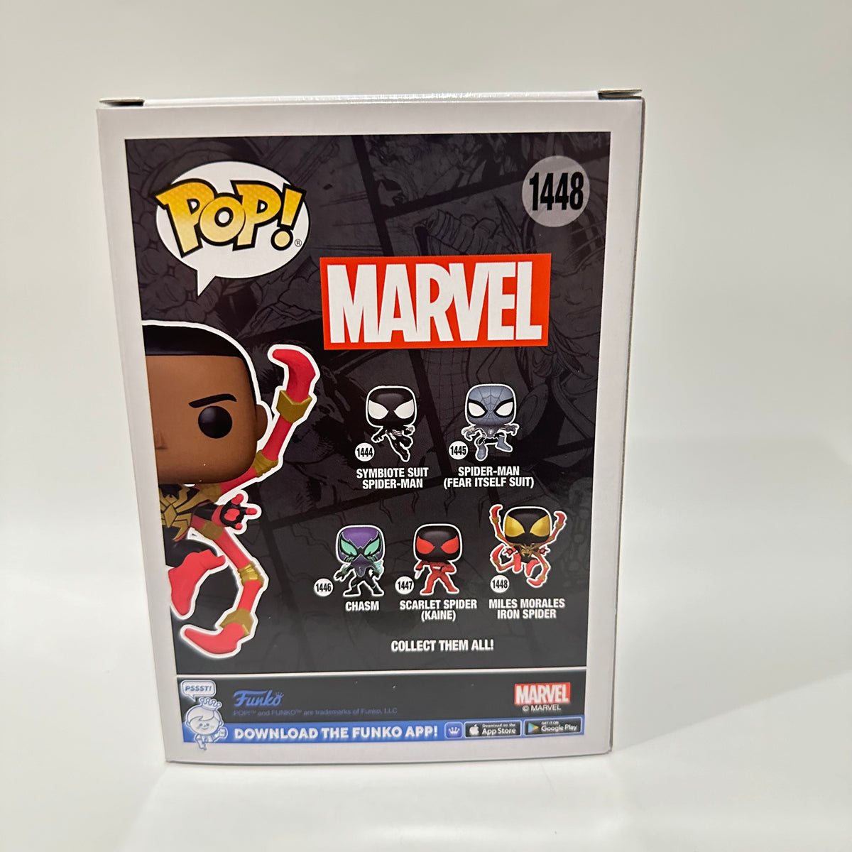 Funko POP! Marvel Spider-Man Miles Morales Iron Spider Unmasked Chase #1448