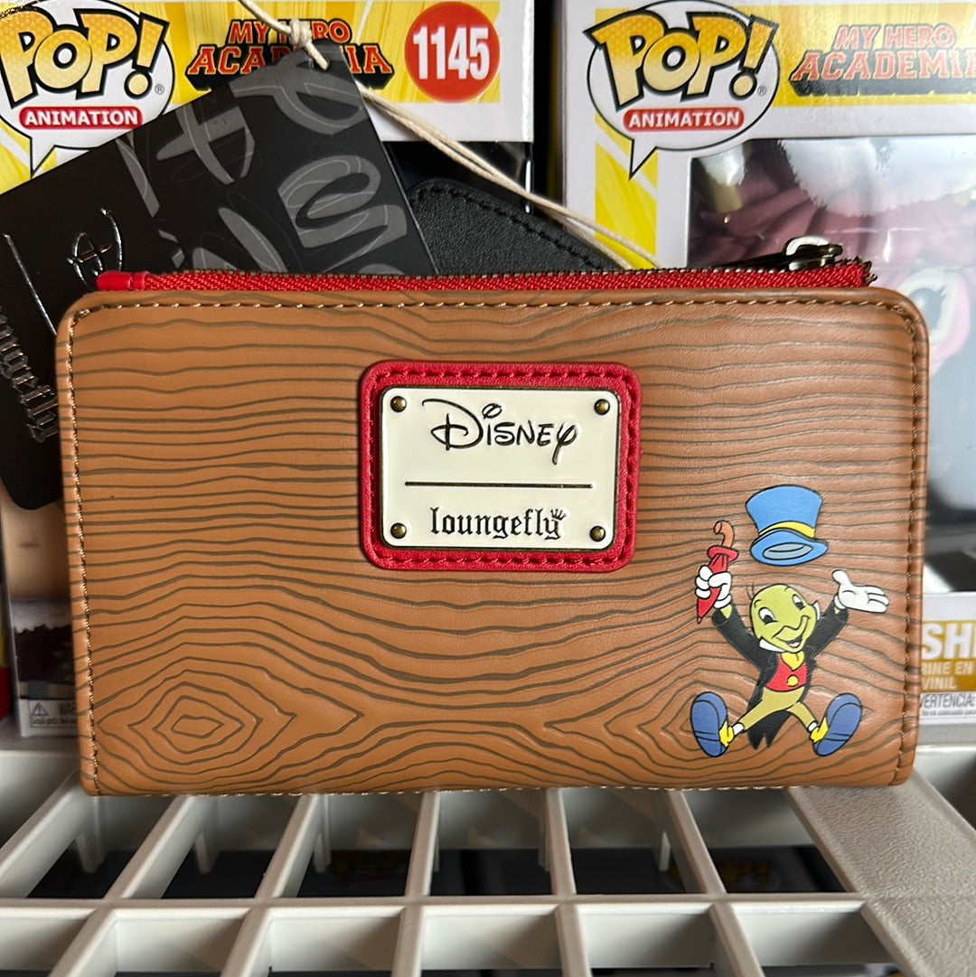 Loungefly Disney Pinocchio Jiminy Cricket Flap Wallet