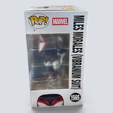Funko POP! Marvel Spider-Man Miles Morales Vibranium Suit Exclusive Figure #1565!