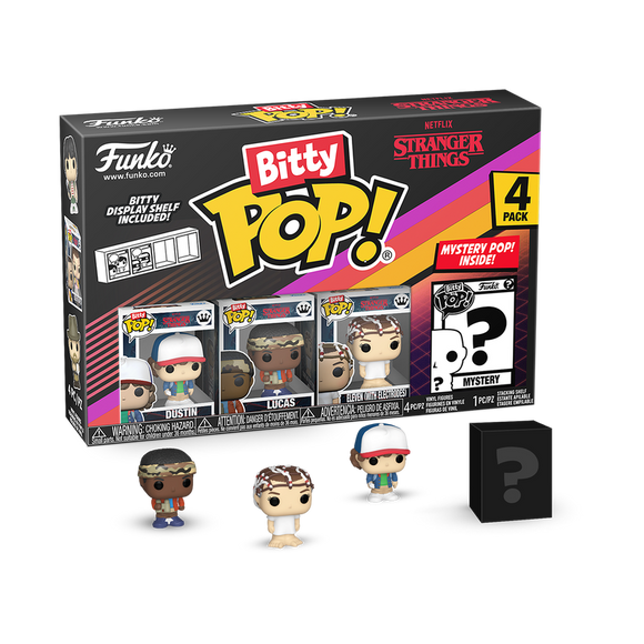 Funko Bitty Pop! Stranger Things Dustin, Lucas & Eleven with Mystery Pop!