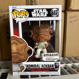 Funko POP! Star Wars Return of the Jedi Admiral Ackbar Exclusive #617!