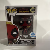 Funko POP! Marvel Deadpool & Wolverine Ladypool Diamond Exclusive Figure #1404