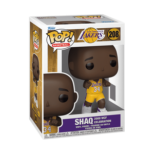 Funko POP! NBA Legends Shaq 2000 WCF Celebration LA Lakers Figure #208!