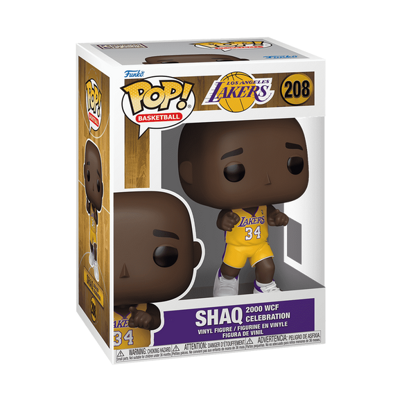 Funko POP! NBA Legends Shaq 2000 WCF Celebration LA Lakers Figure #208!