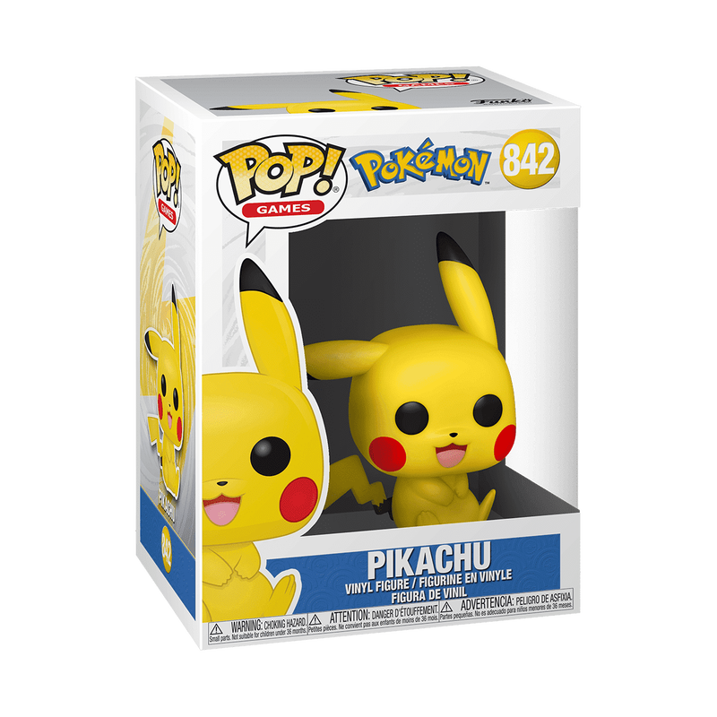 Funko POP! Games Pokemon Sitting Pikachu Figure #842!