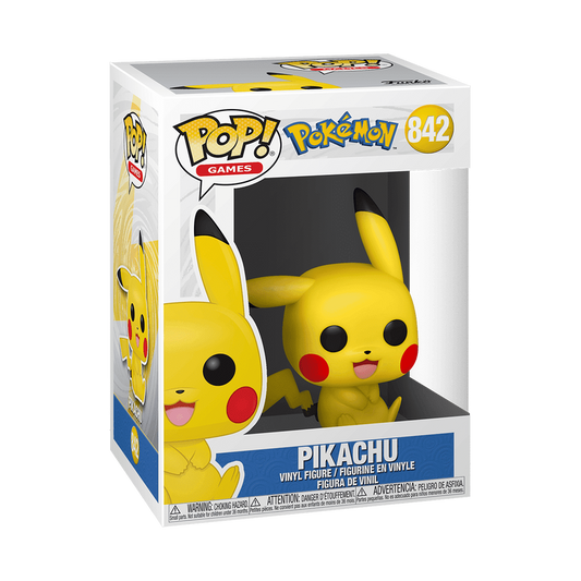 Funko POP! Games Pokemon Sitting Pikachu Figure #842!