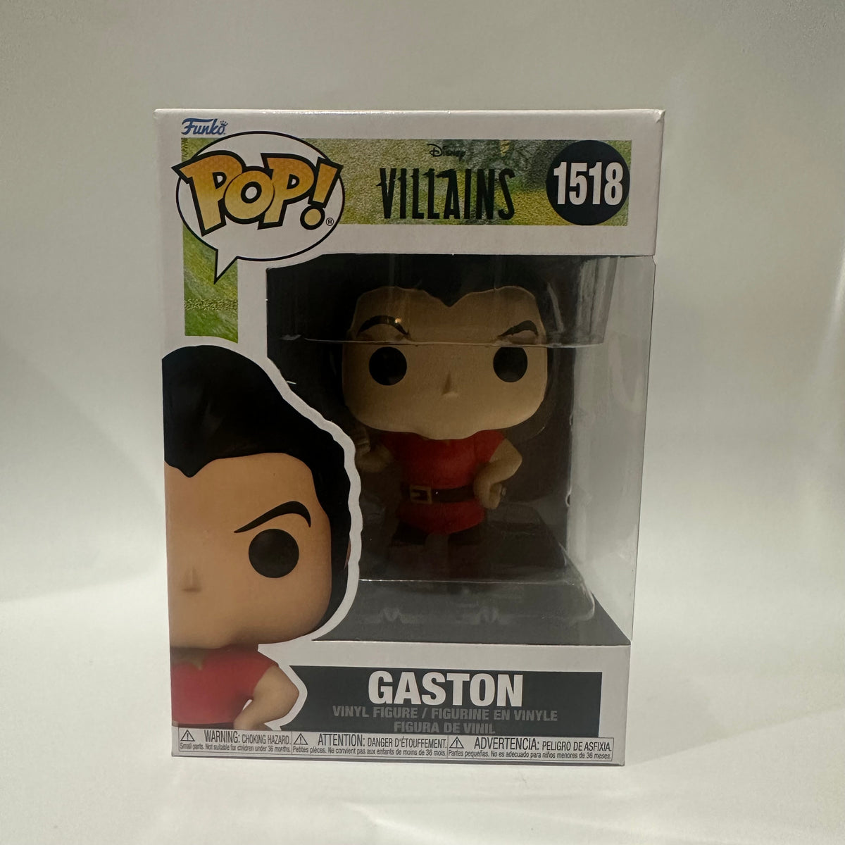 Funko POP! Disney Villains Beauty & The Beast Gaston Figure #1518!
