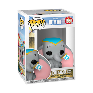 Funko Pop! Disney Classics Dumbo with Flag Figure #1535!