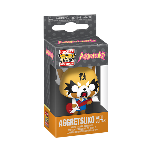 Funko Pocket Pop! Anime Aggretsuko with Guitar Keychain