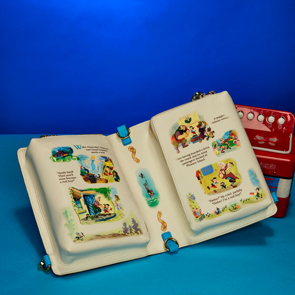 Loungefly Disney Pinocchio Storybook Convertible Backpack  display picture 1