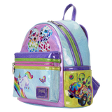 Loungefly Lisa Frank Holographic Glitter Color Block Backpack