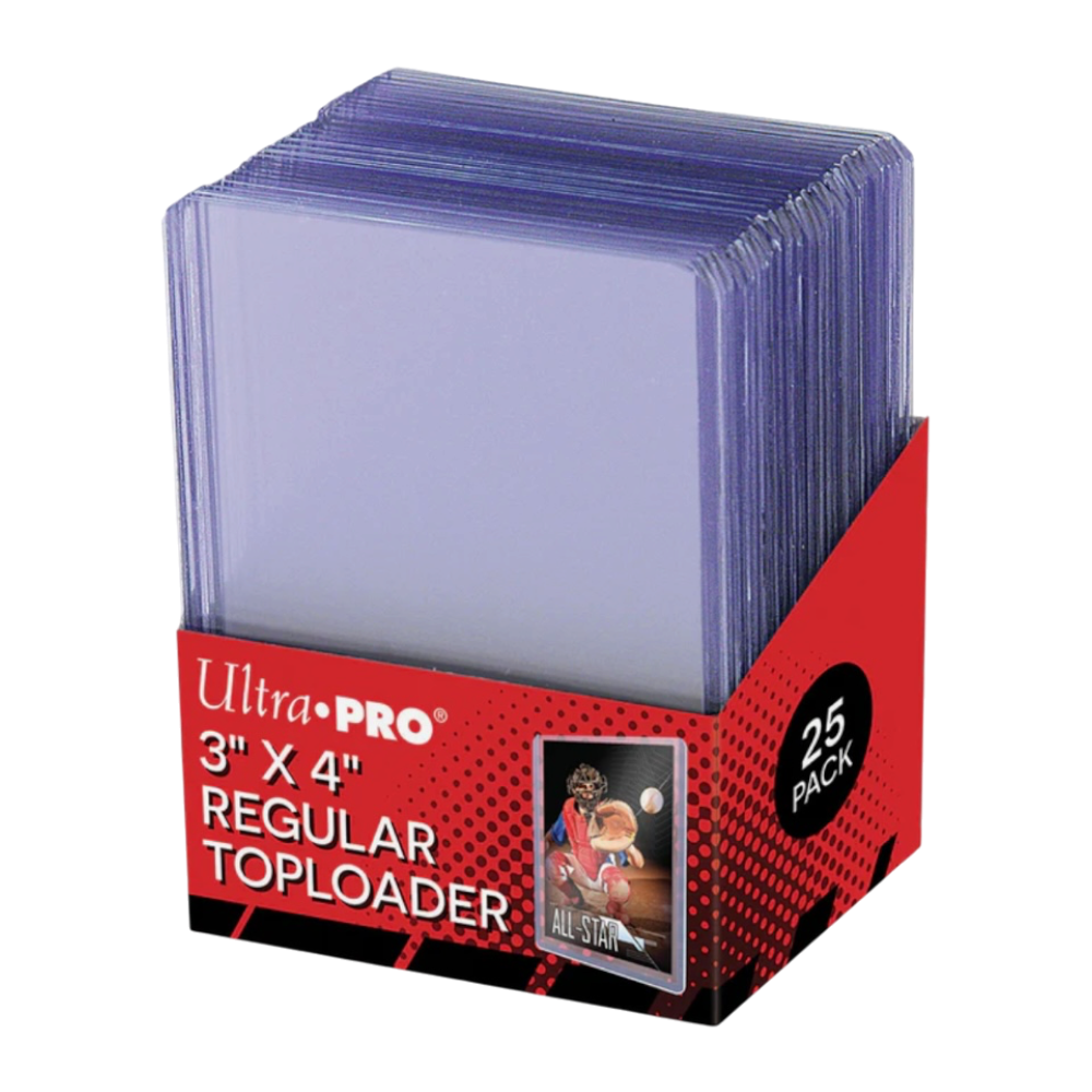 Ultra Pro 3" x 4" Clear Regular Toploader Sleeves 25 CT