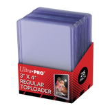 Ultra Pro 3" x 4" Clear Regular Toploader Sleeves 25 CT