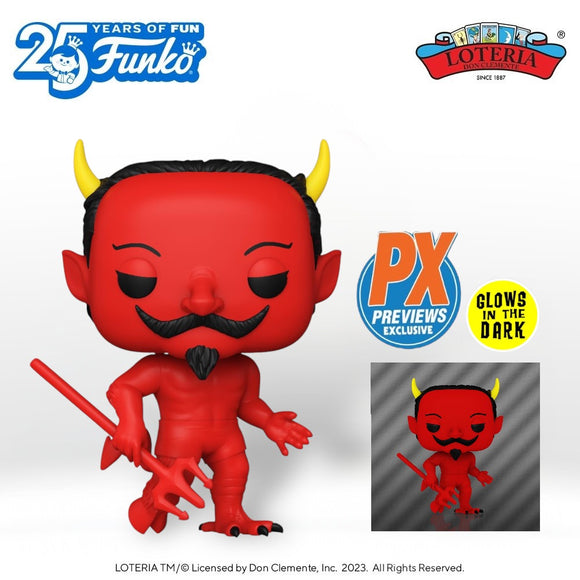 Funko POP! Loteria - El Diablito PX Previews Glow in the Dark Figure #03