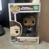 Funko POP! Parks and Recreation Andy Radical with Possum #1567