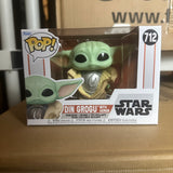 Funko POP! Star Wars The Mandalorian Din Grogu with Armor #712!