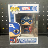 Funko POP! Marvel Captain America Classic with Shield Figure #1419!