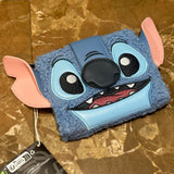 Loungefly Stitch Plush Sherpa Cosplay Bifold Wallet