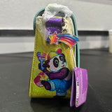 Loungefly Lisa Frank Holographic Glitter Color Block Crossbody Bag