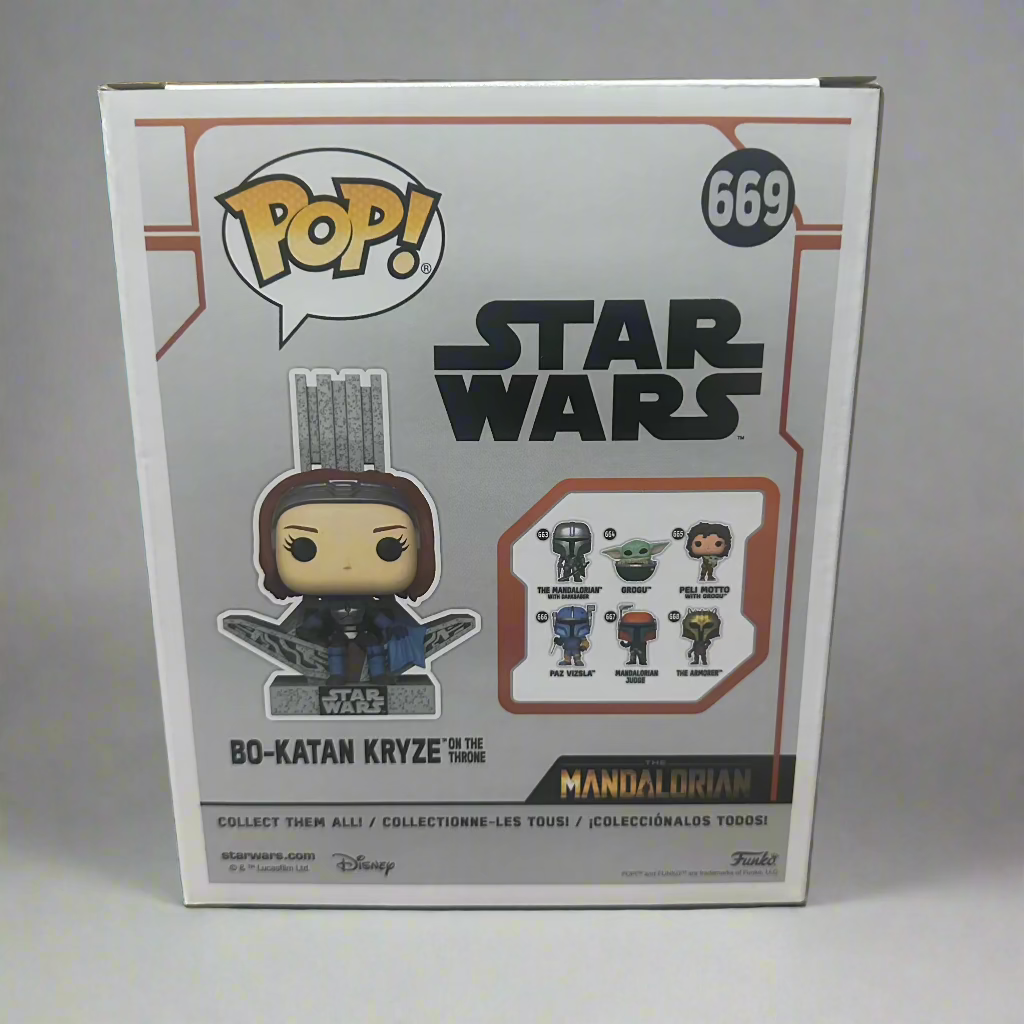Funko Pop! Deluxe Star Wars Mandalorian Bo-Katan Kryze on the Throne #669!
