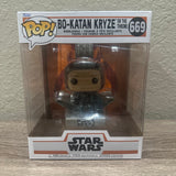 Funko Pop! Deluxe Star Wars Mandalorian Bo-Katan Kryze on the Throne #669!