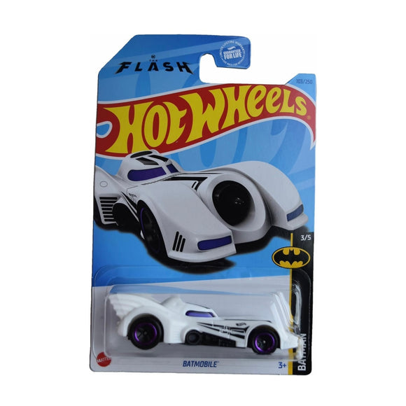 Hot Wheels Character Cars Batman The Flash White Batmobile