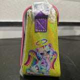 Loungefly Lisa Frank Holographic Glitter Color Block Crossbody Bag