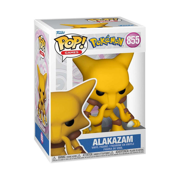 Funko POP! Games Pokemon Alakazam Figure #855!