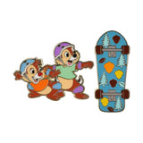 Disney Chip & Dale Skateboarding Enamel Pin Set