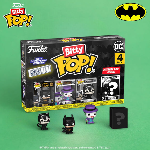 Funko Bitty Pop! DC Comics Two Face, Batman, Riddler with Mystery Pop!