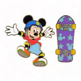 Disney Mickey Mouse Skateboarding Enamel Pin Set