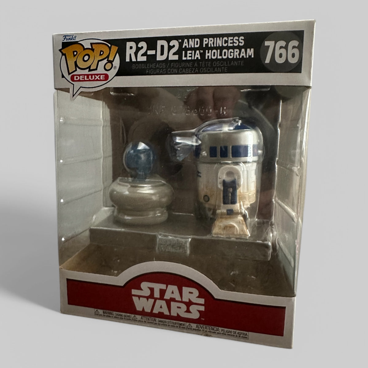 Funko POP! Star Wars R2-D2 and Princess Leia Hologram Figure #766!