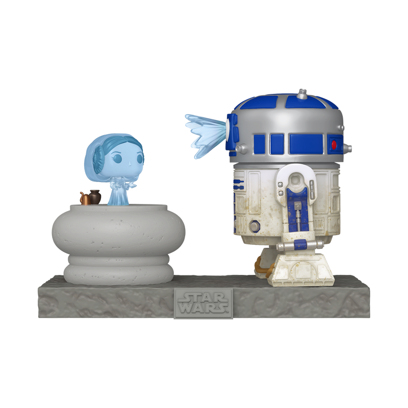 Funko POP! Star Wars R2-D2 and Princess Leia Hologram Figure #766