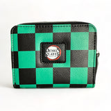 Funko x Demon Slayer - Tanjiro Checkered Zip Around Wallet