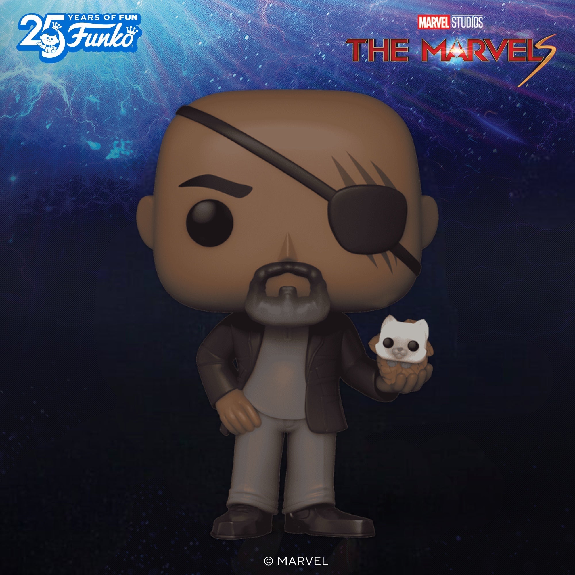 Funko Pop! The Marvels Nick Fury with Goose Figure #1253 – Lonestar Finds