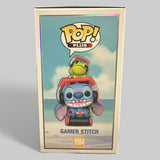 Funko POP! Disney Lilo & Stitch Metallic Gamer Stitch Figure #1564!