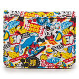 Disney Sensational Six Icons Collage Mickey Friends Allover Print ID Wallet