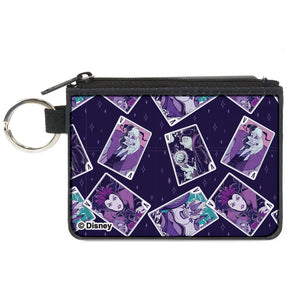 Disney Villains Icons X-Small Keychain Canvas Zipper ID Card Holder