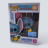 Funko POP! Disney Lilo & Stitch Flocked Luau Stitch Exclusive Figure #1567!