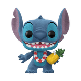 Funko POP! Disney Lilo & Stitch Flocked Luau Stitch Exclusive Figure #1567!