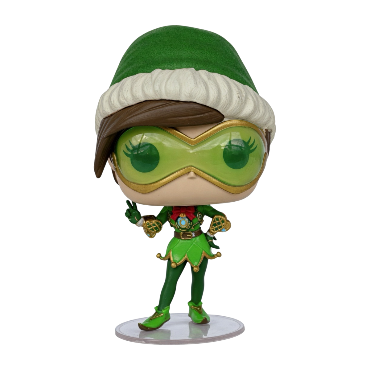 Funko POP! Overwatch Tracer as Elf Holiday Skin Exclusive Figure #424!