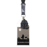 The Mandalorian & Grogu Star Wars Lanyard Keychain ID Holder With Charm