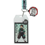 Demon Slayer Tanjiro Lanyard Keychain ID Holder With Charm