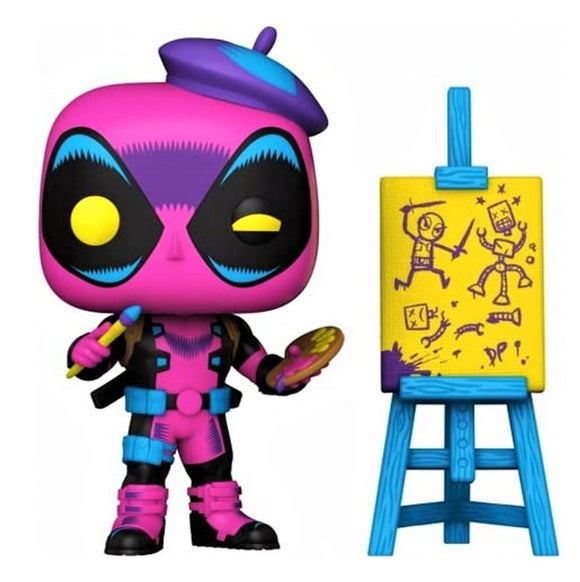 Funko POP! Marvel Artist Deadpool Blacklight Exclusive Figure #887