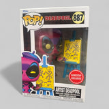 Funko POP! Marvel Artist Deadpool Blacklight Exclusive Figure #887