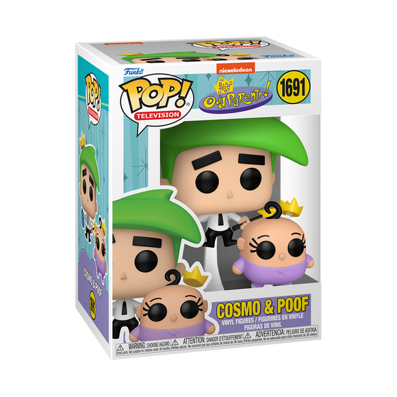 Funko POP! Nickelodeon Fairly Odd Parents Cosmo & Poof Figure #1691!