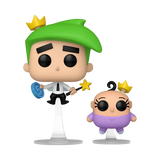 Funko POP! Nickelodeon Fairly Odd Parents Cosmo & Poof Figure #1691!