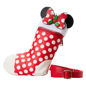 Loungefly Disney Minnie Mouse Cosplay Stocking Crossbody Bag