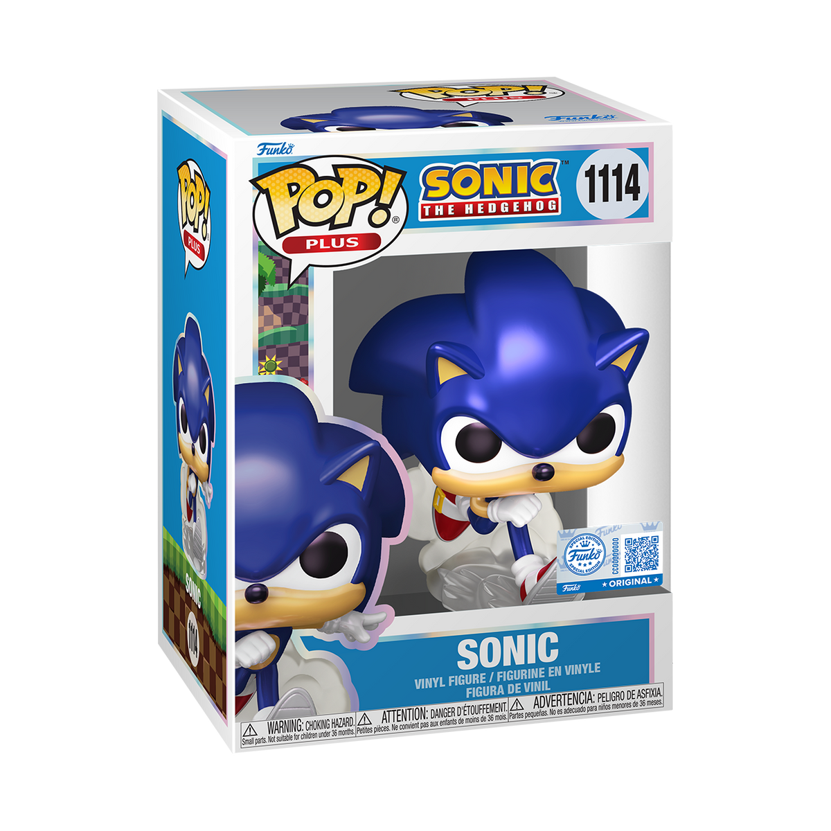 Funko Pop! Plus Sonic the Hedgehog Pearlescent Figure #1114!